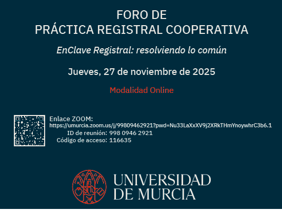27/11: Foro Práctica Registral Cooperativa